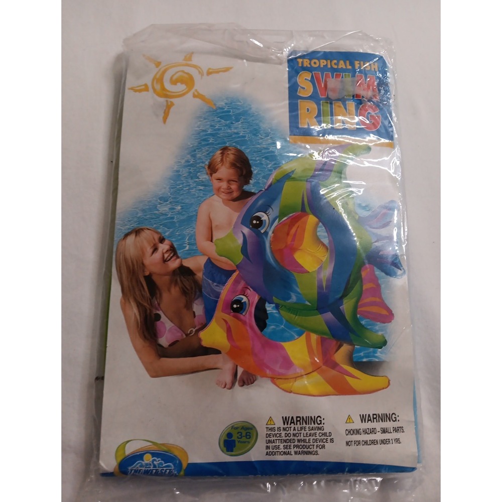Intex- The Wet Set - Tropical‎ Fish  Swim Ring (2009)  NEW- Blue
